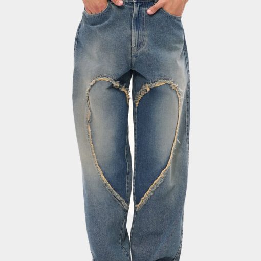 러브 팬츠 00년대 블루 데님