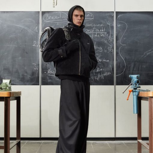 울 트랙수트 팬츠 블랙