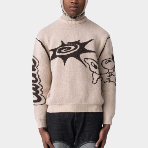 카툰 웻워크 니트 베이지 AW23KNW0103