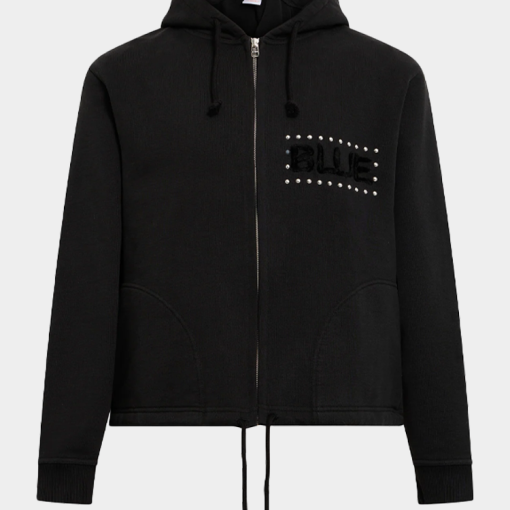 블랙 집업 후드