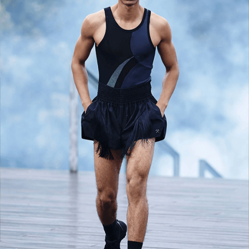 프린지 복싱 반바지 (그레이)