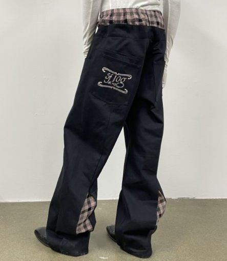 플리츠 박서 데님